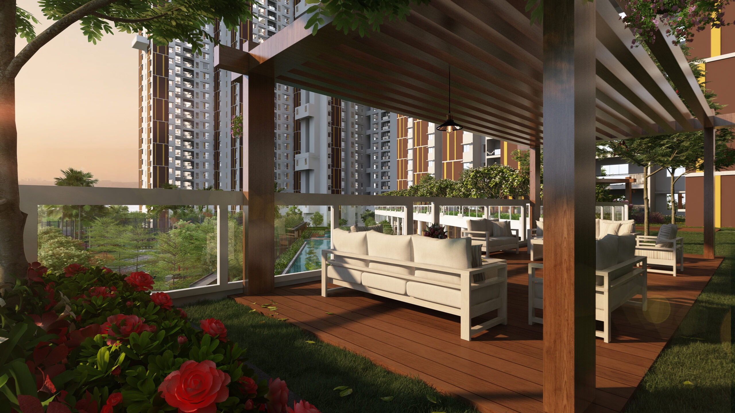 Ani A block deck lawn